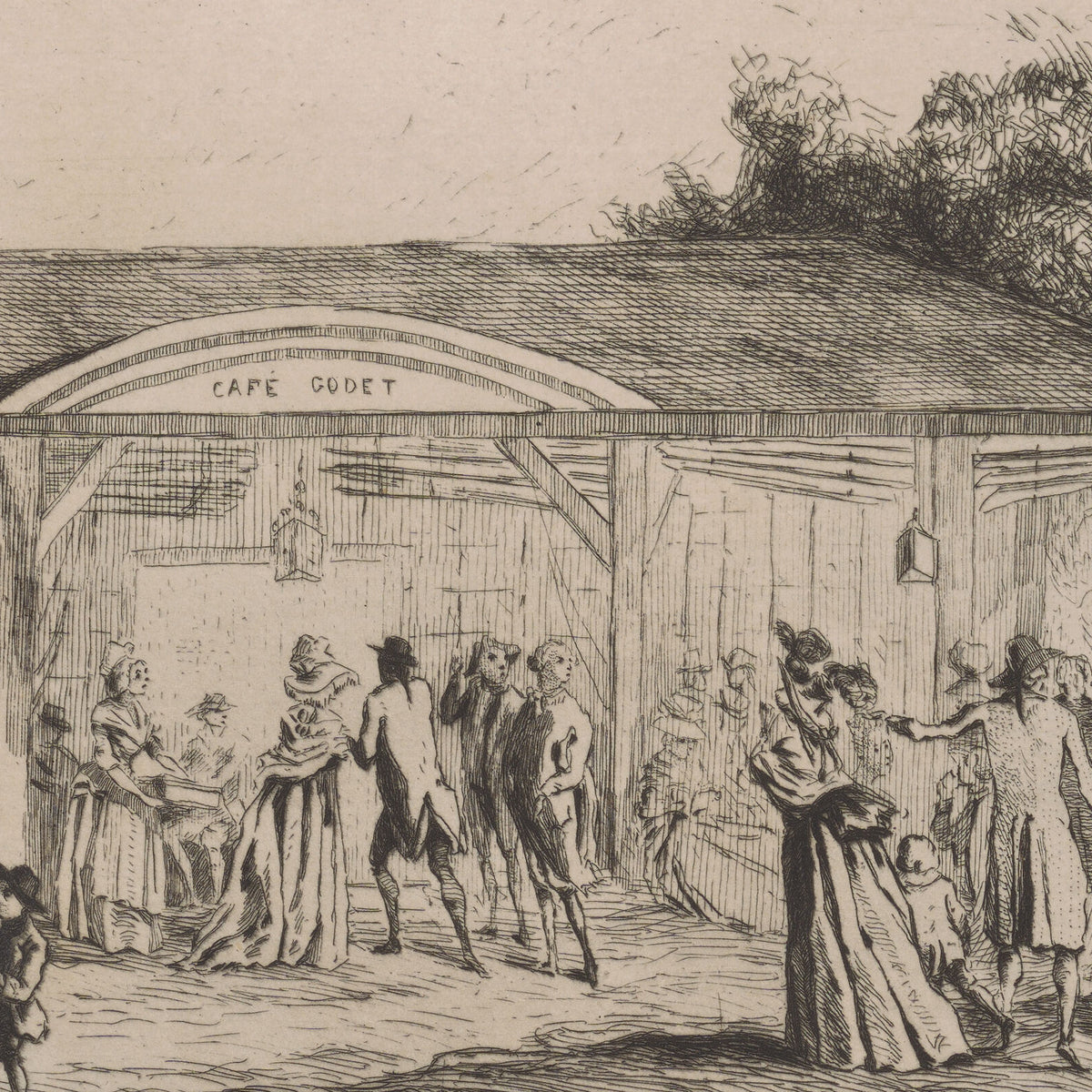 The Café Godet - Jules de Goncourt - Artwork detail