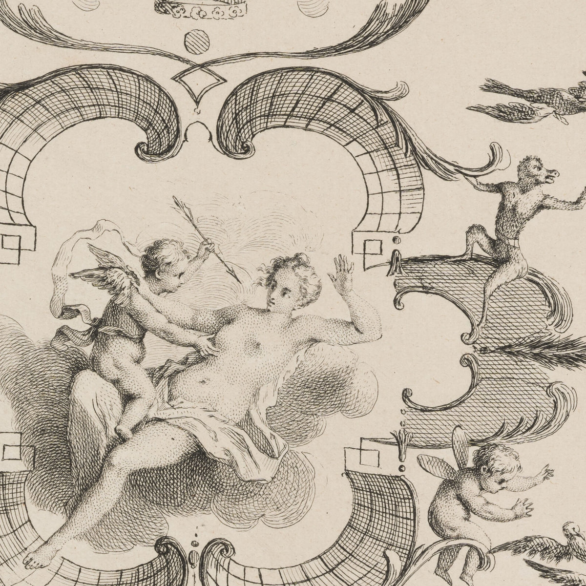 Venus Wounded by Cupid - Anne Claude Philippe de Thubières, comte de Caylus - Artwork detail