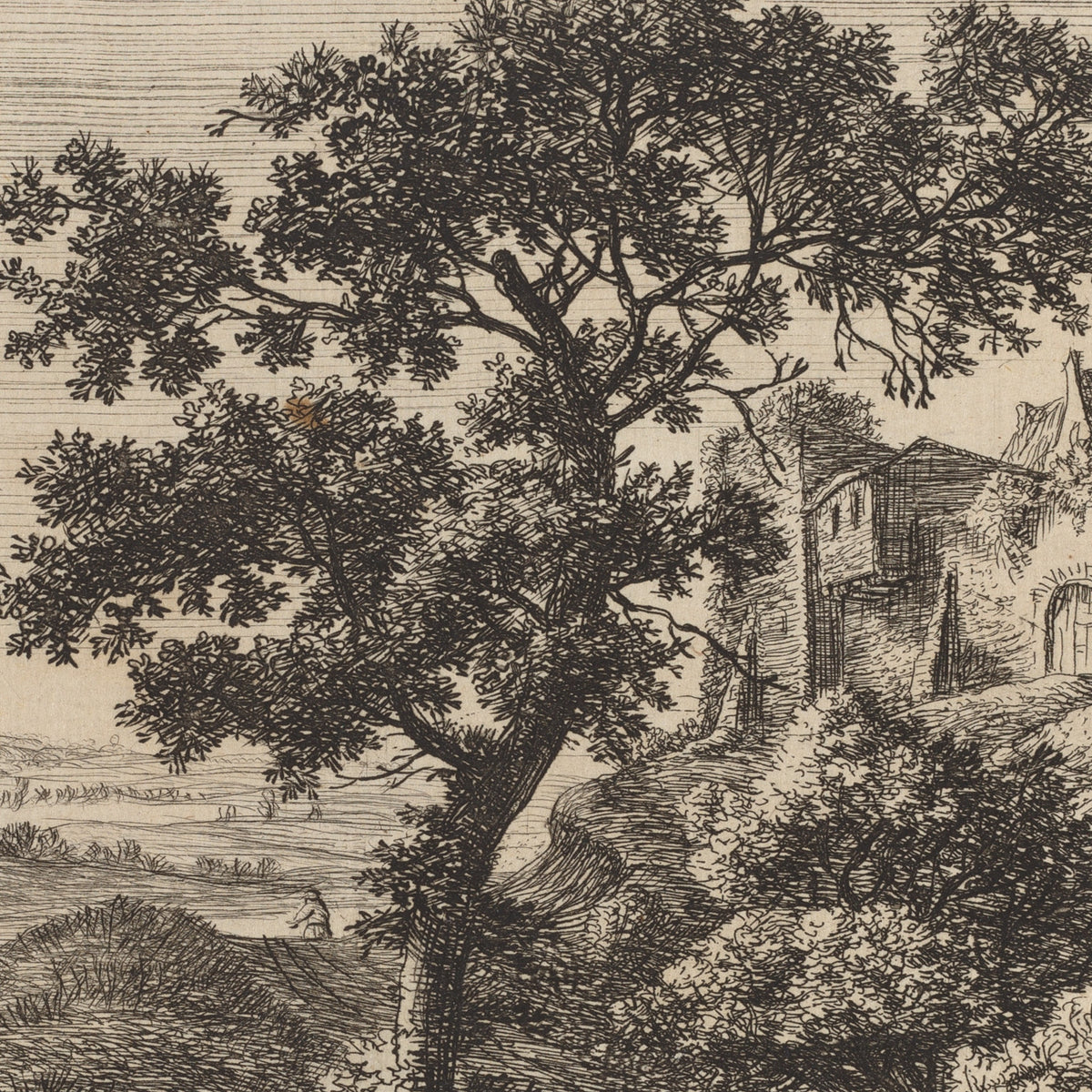Village on the Hill - Anthonie Waterloo - Artwork detail