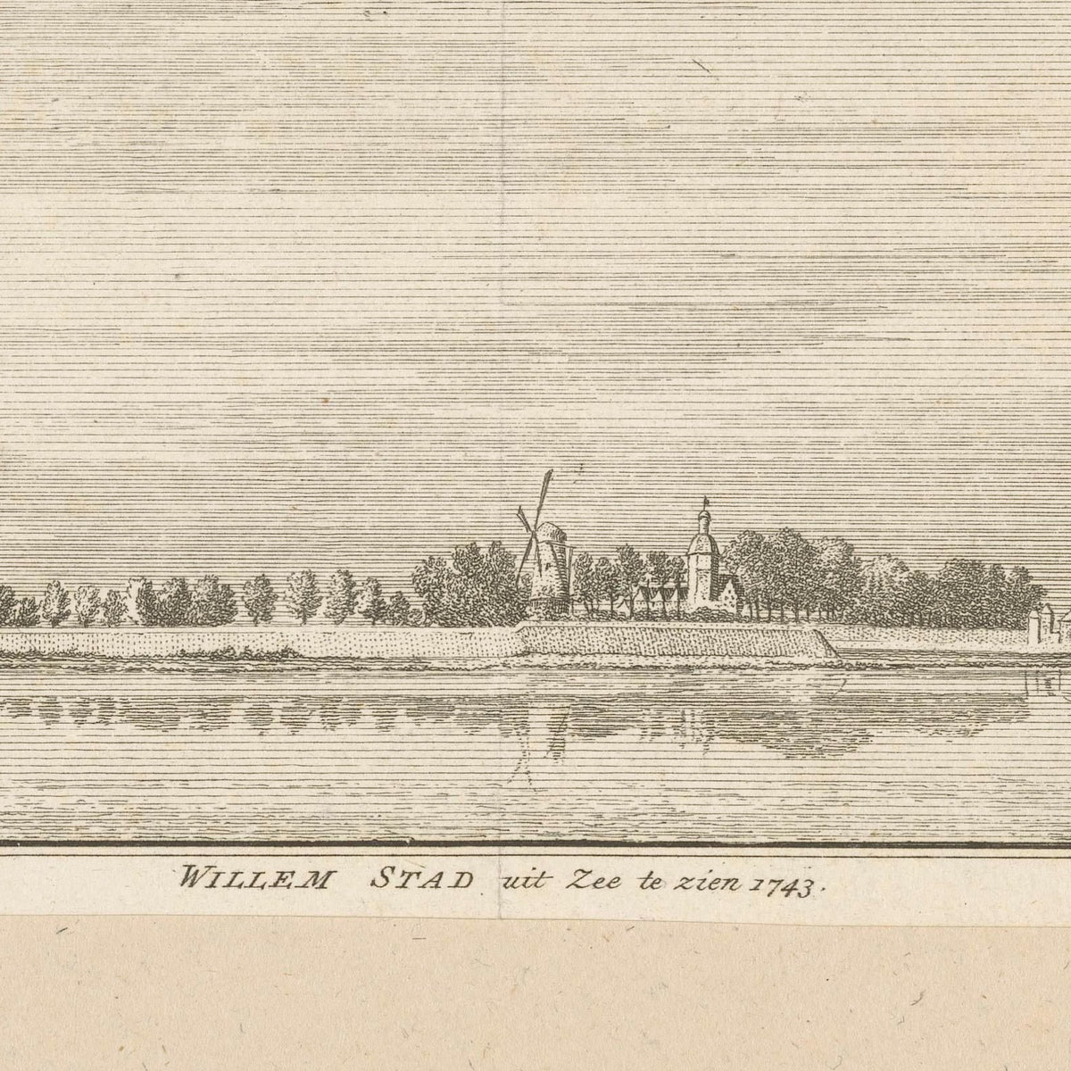 Gezicht op Willemstad (Noord-Brabant) - Hendrik Spilman - Artwork detail