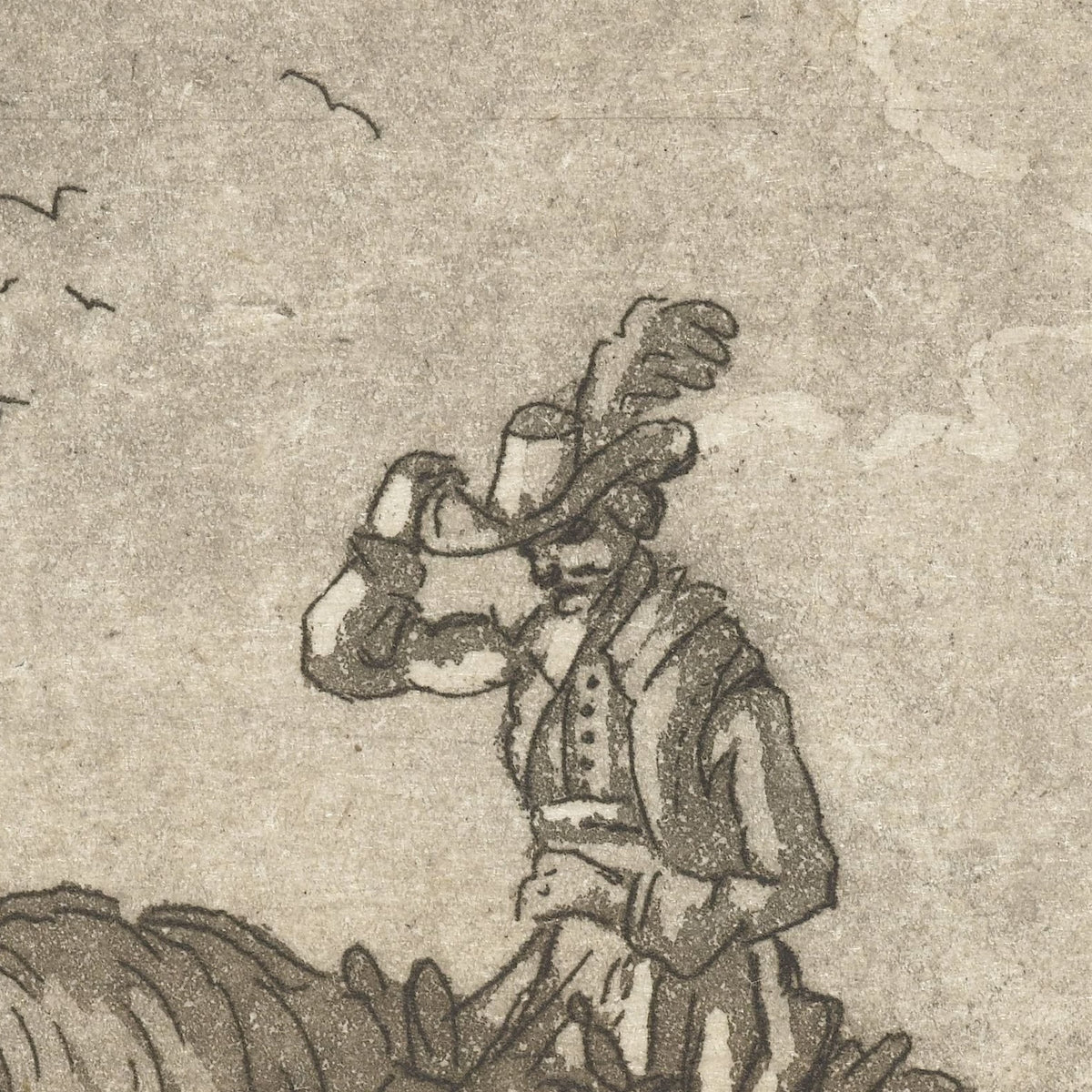 Ruiter in medaillon - Anthonie van den Bos - Artwork detail