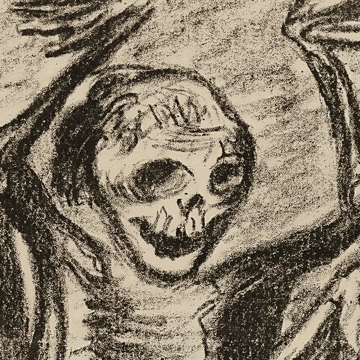 The Dance of the Dead 2: Three Dancing Skeletons - Ernst Barlach - Artwork detail