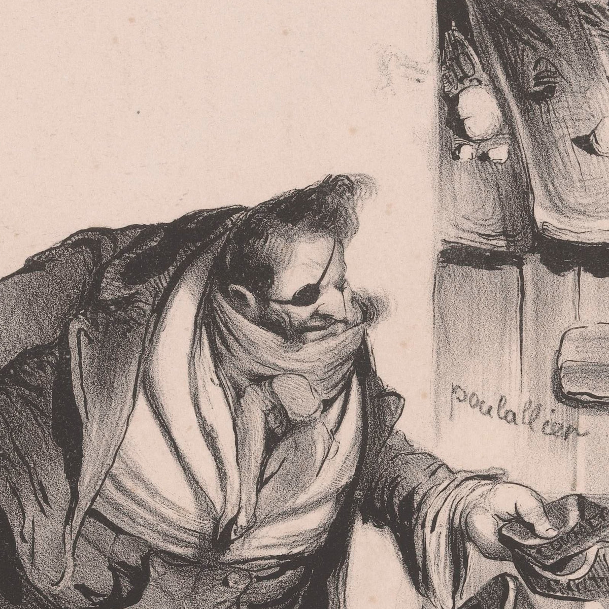 Petits! petits! petits!... venez! venez! venez! venez donc Dindons! - Honoré Daumier - Artwork detail
