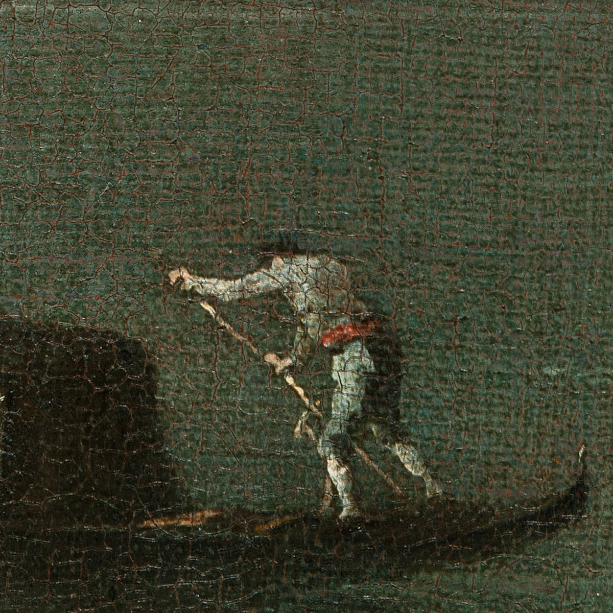 The Gondola on the Lagoon - Francesco Guardi - Artwork detail