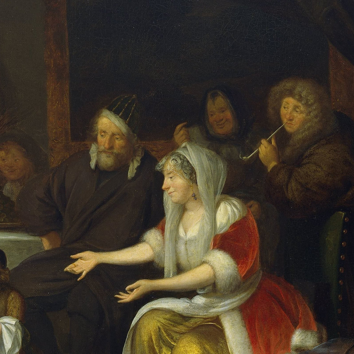 The Feast of Saint Nicholas - Richard Brakenburg - Artwork detail