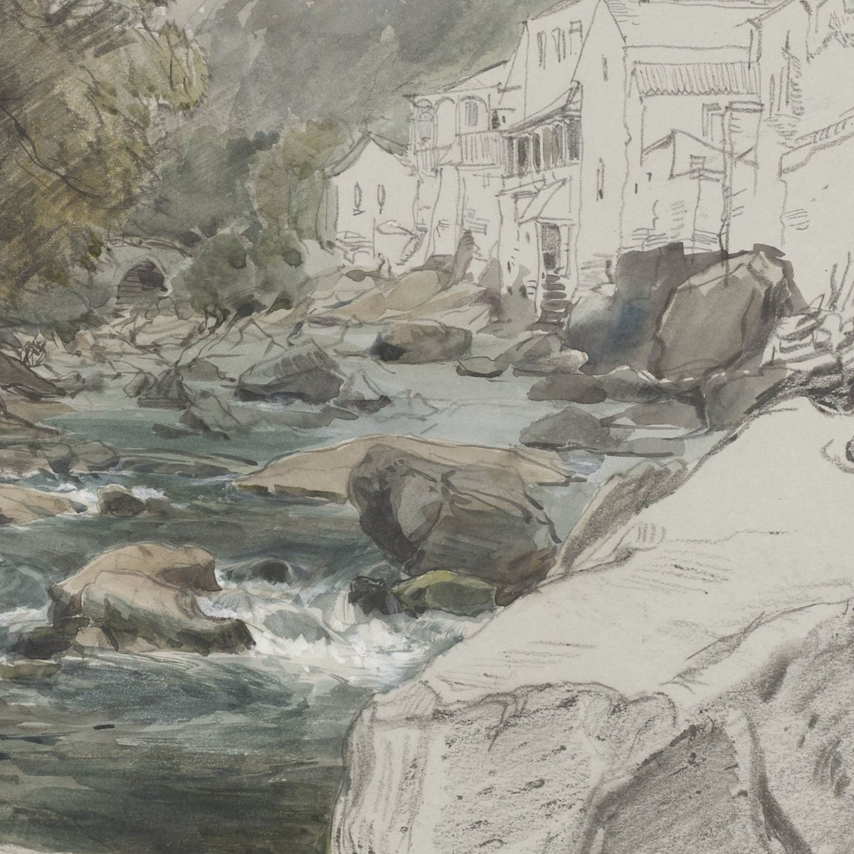 Gezicht te Lynmouth, Devon - James Holland - Artwork detail