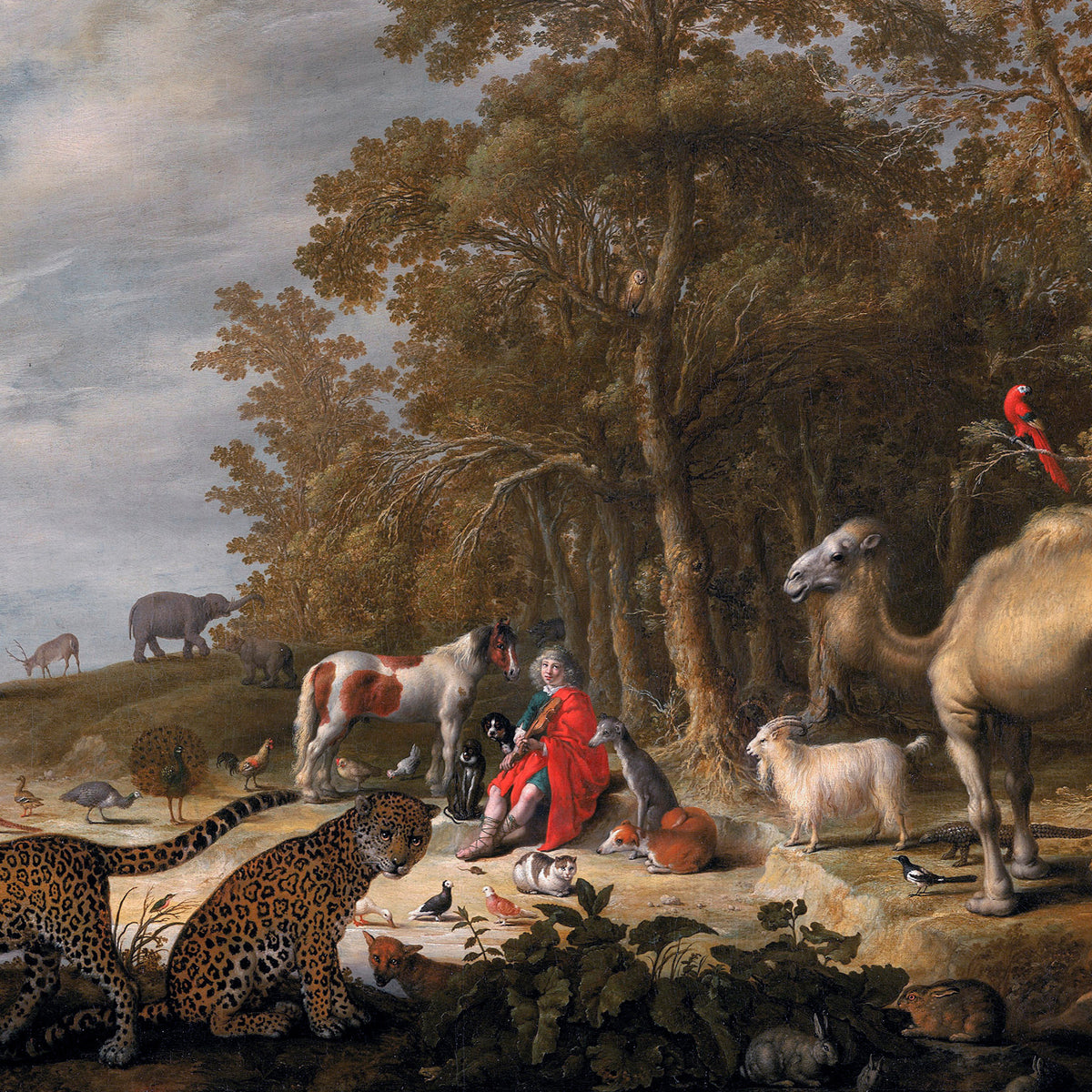 Orpheus with Animals in a Landscape - Aelbert Cuyp - Artwork detail