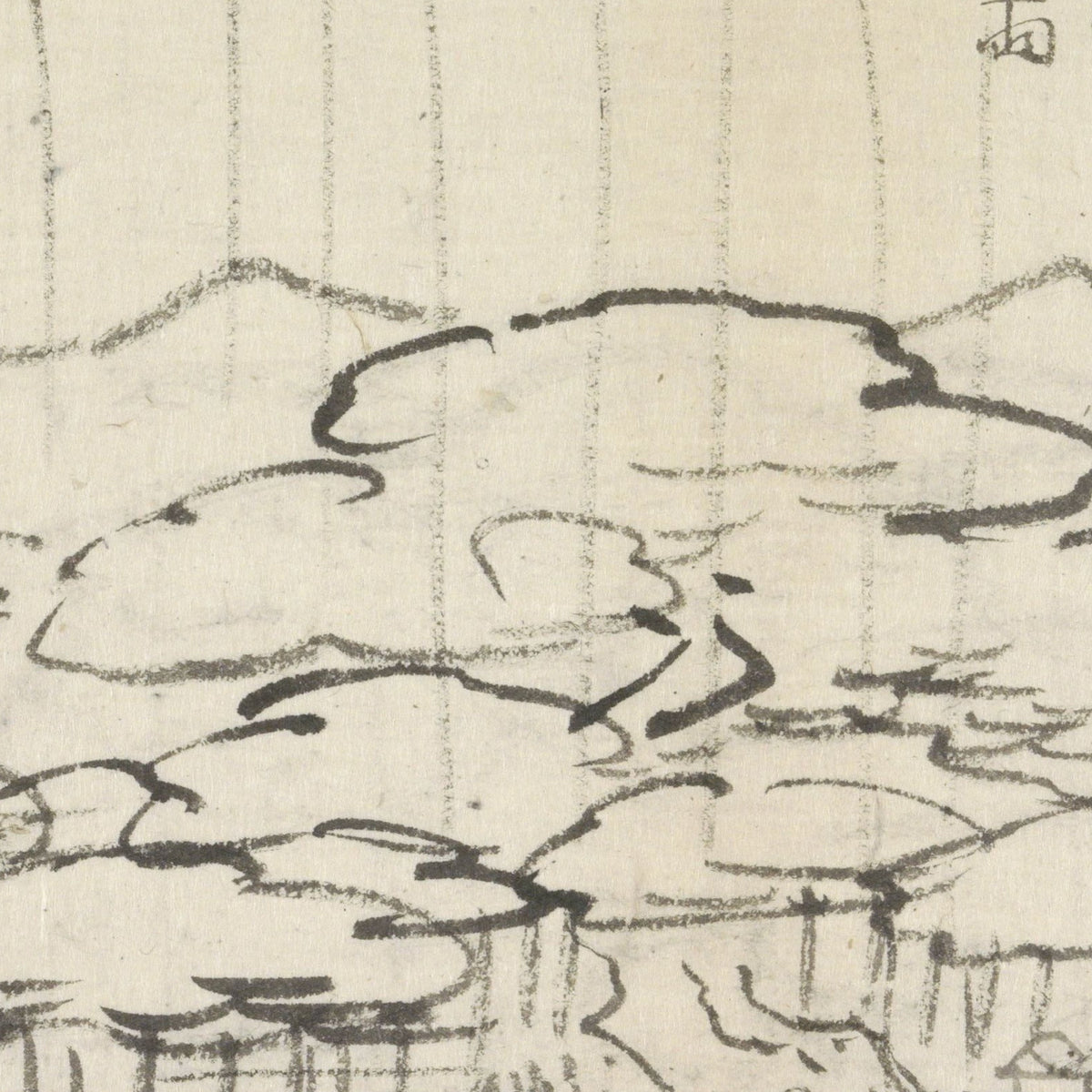 Evening Rain at Karasaki - Utagawa Hiroshige II - Artwork detail