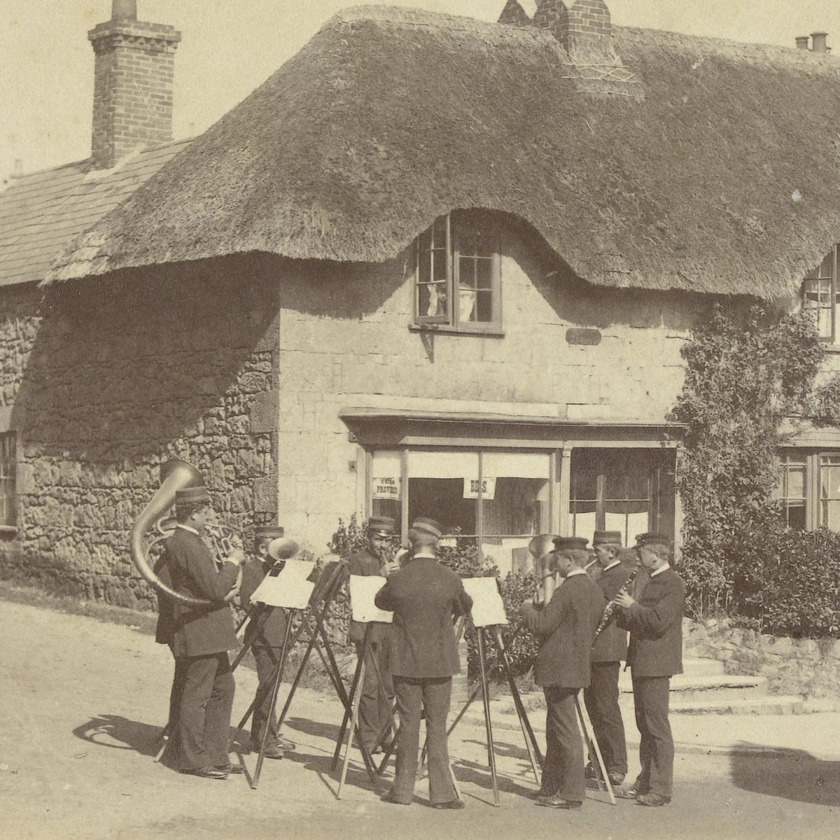 Muzikanten voor Hollier's Hotel te Shanklin - Henry Pauw van Wieldrecht - Artwork detail