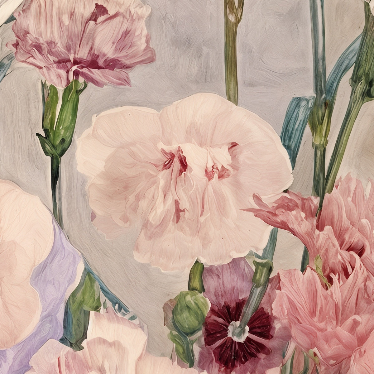 Still Life with Carnations - Fine Art Print - Artwork detail