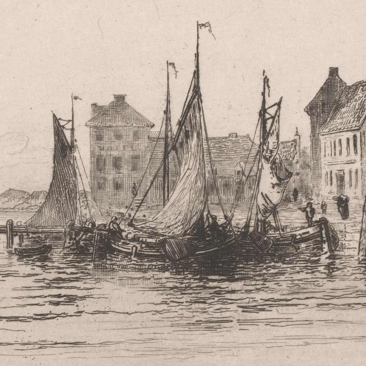 Havengezicht in Temse - Carel Nicolaas Storm van 's-Gravesande - Artwork detail