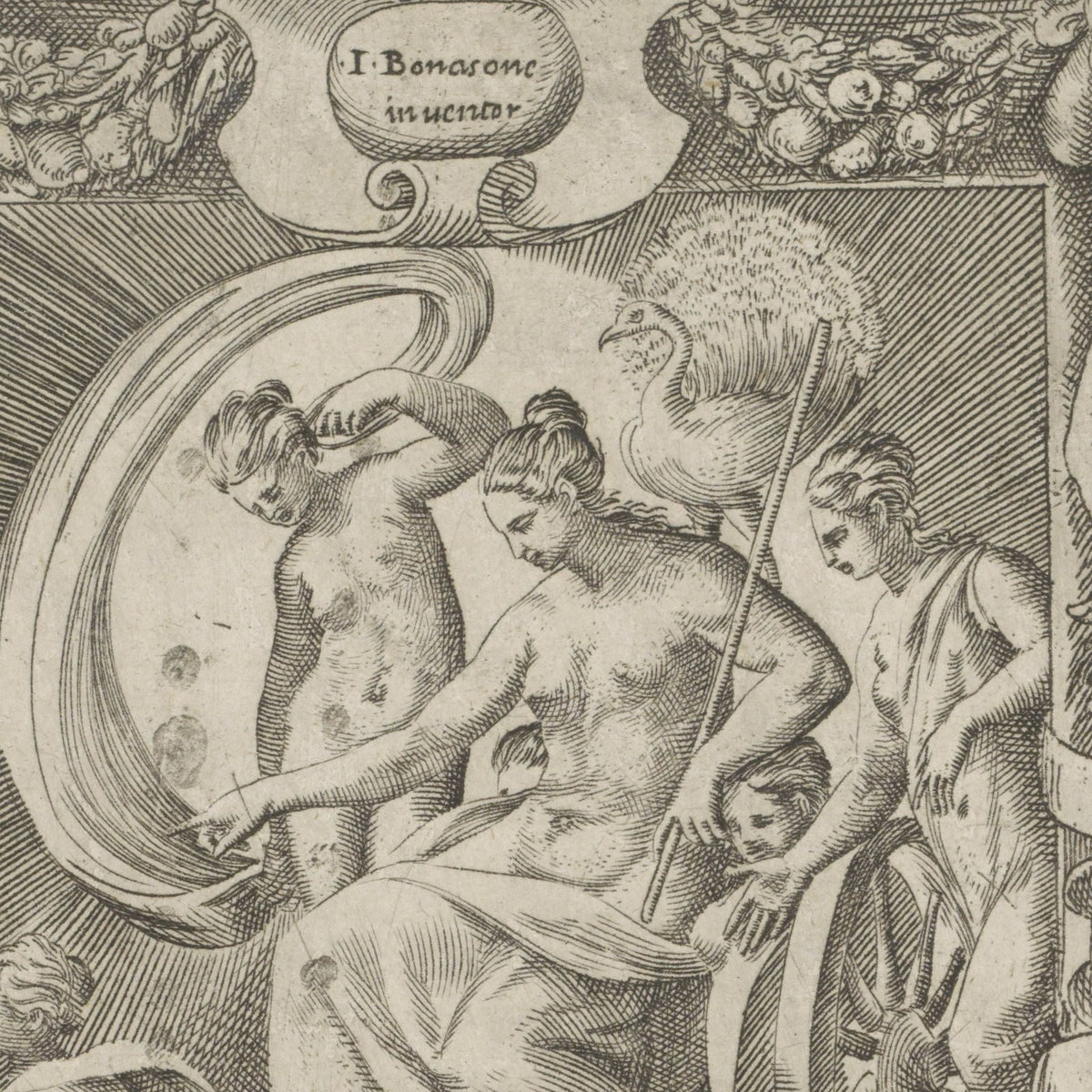 The Triumph of Juno - Giulio Bonasone - Artwork detail