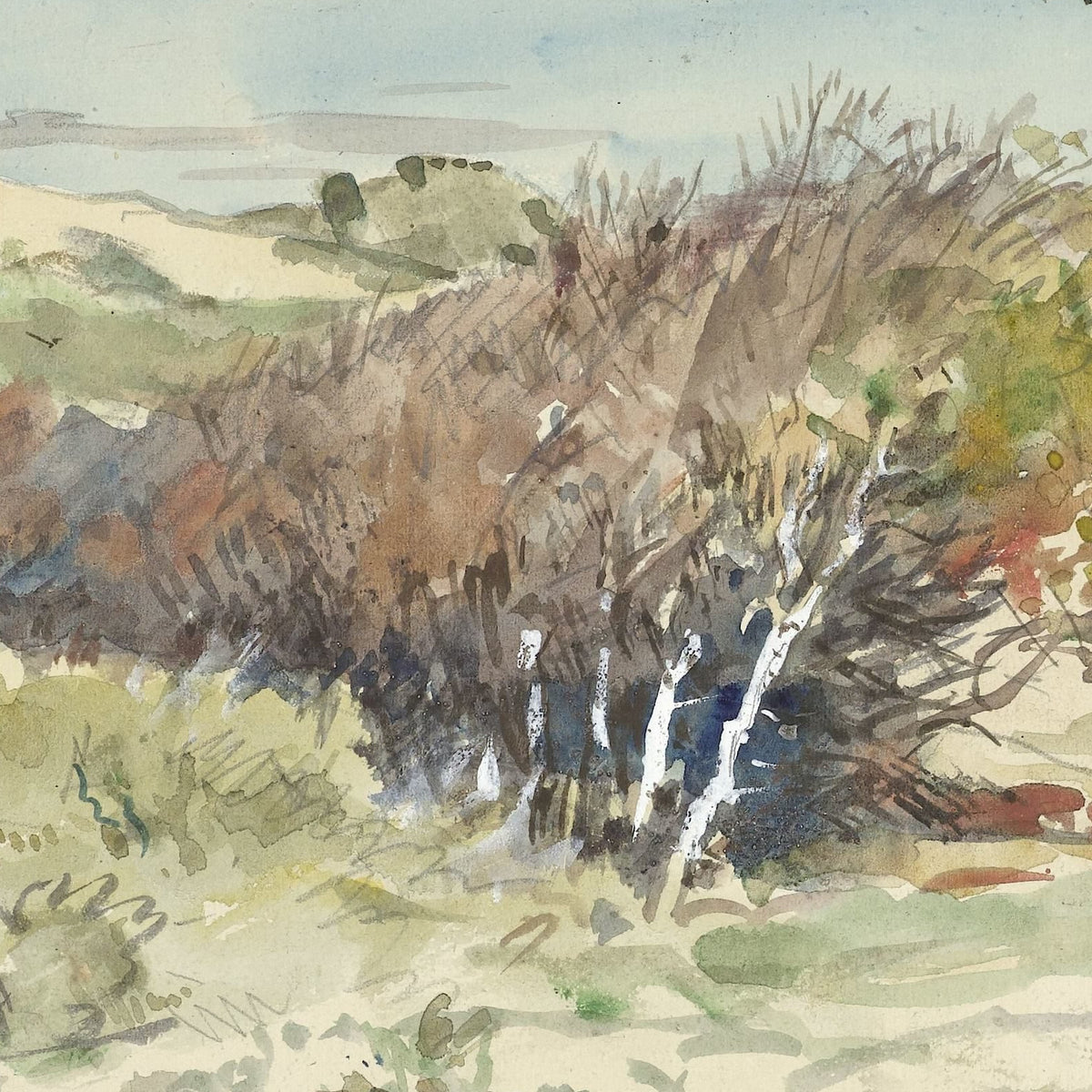 Duinlandschap tussen Bloemendaal en IJmuiden - Jan Hoynck van Papendrecht - Artwork detail
