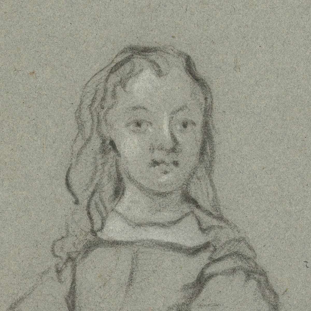 Family Portrait with a Lamb - Jan van Noordt - Artwork detail