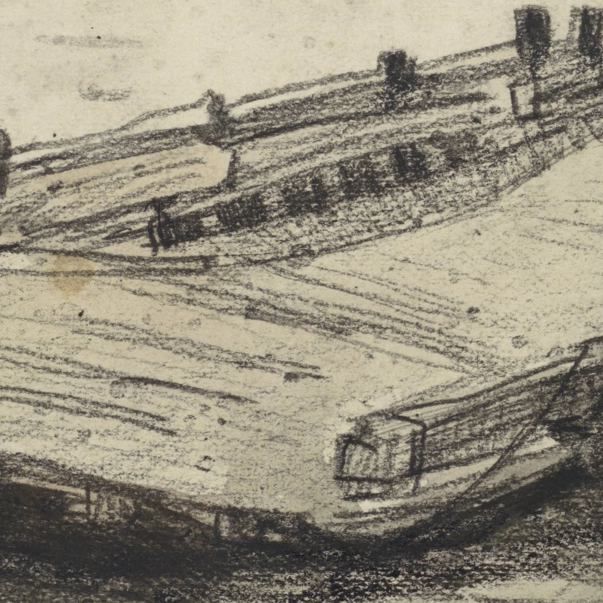Veerboot te Elshout - Adolf le Comte - Artwork detail