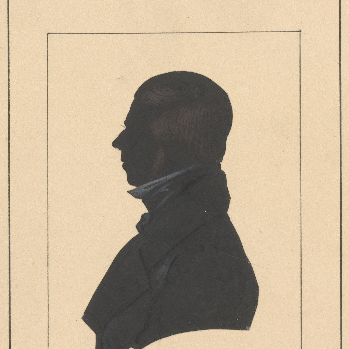 Silhouetportret van Jan Hendrik van Grootvelt - Elisabeth Alida Haanen - Artwork detail