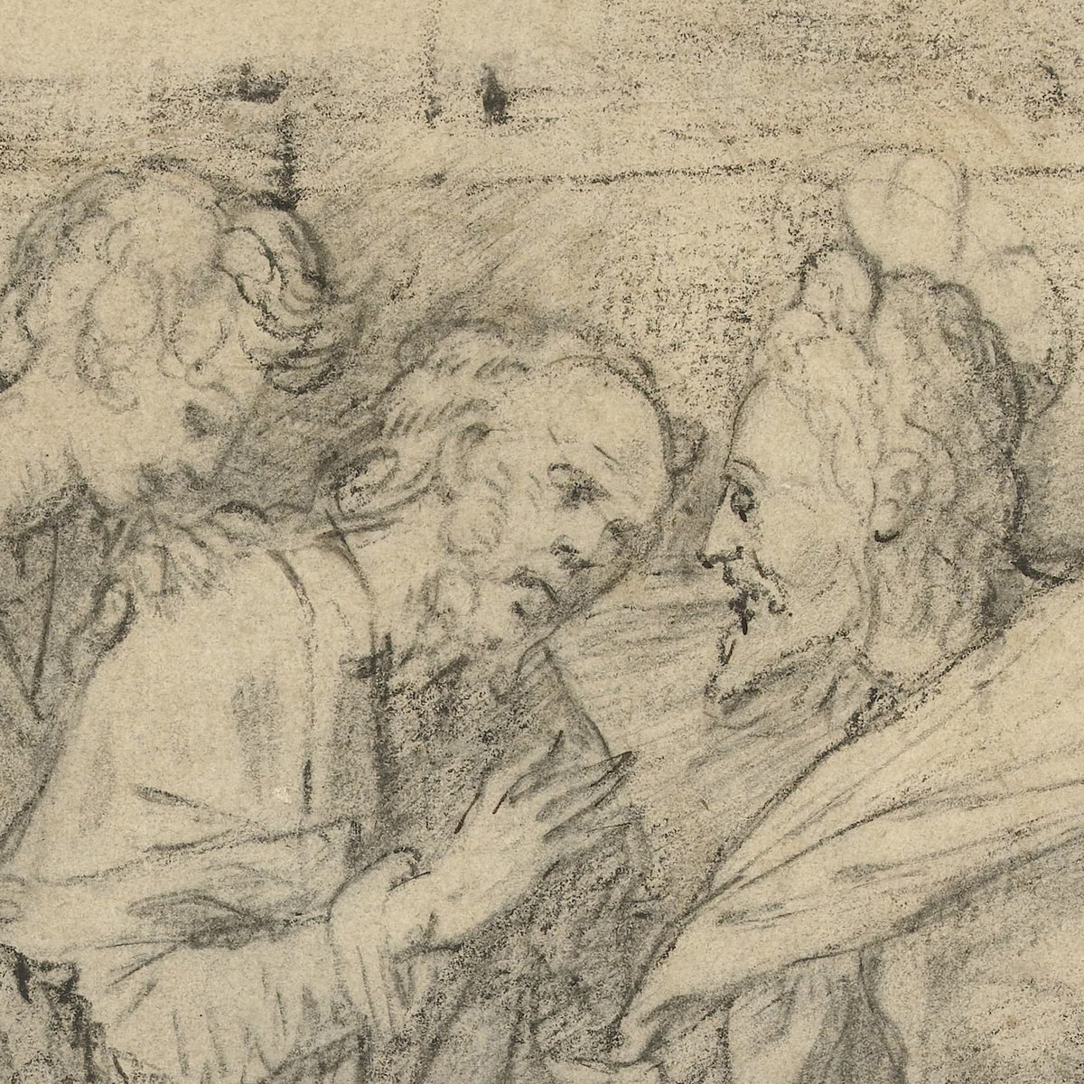 Christus verschijnt voor zijn discipelen - Meester van de Egmont-Albums - Artwork detail
