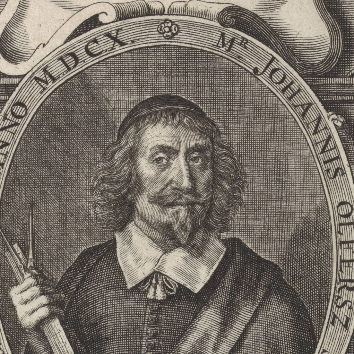 Portret van Johannes Olfersz. Schooten - Crispijn van de Passe (II) - Artwork detail