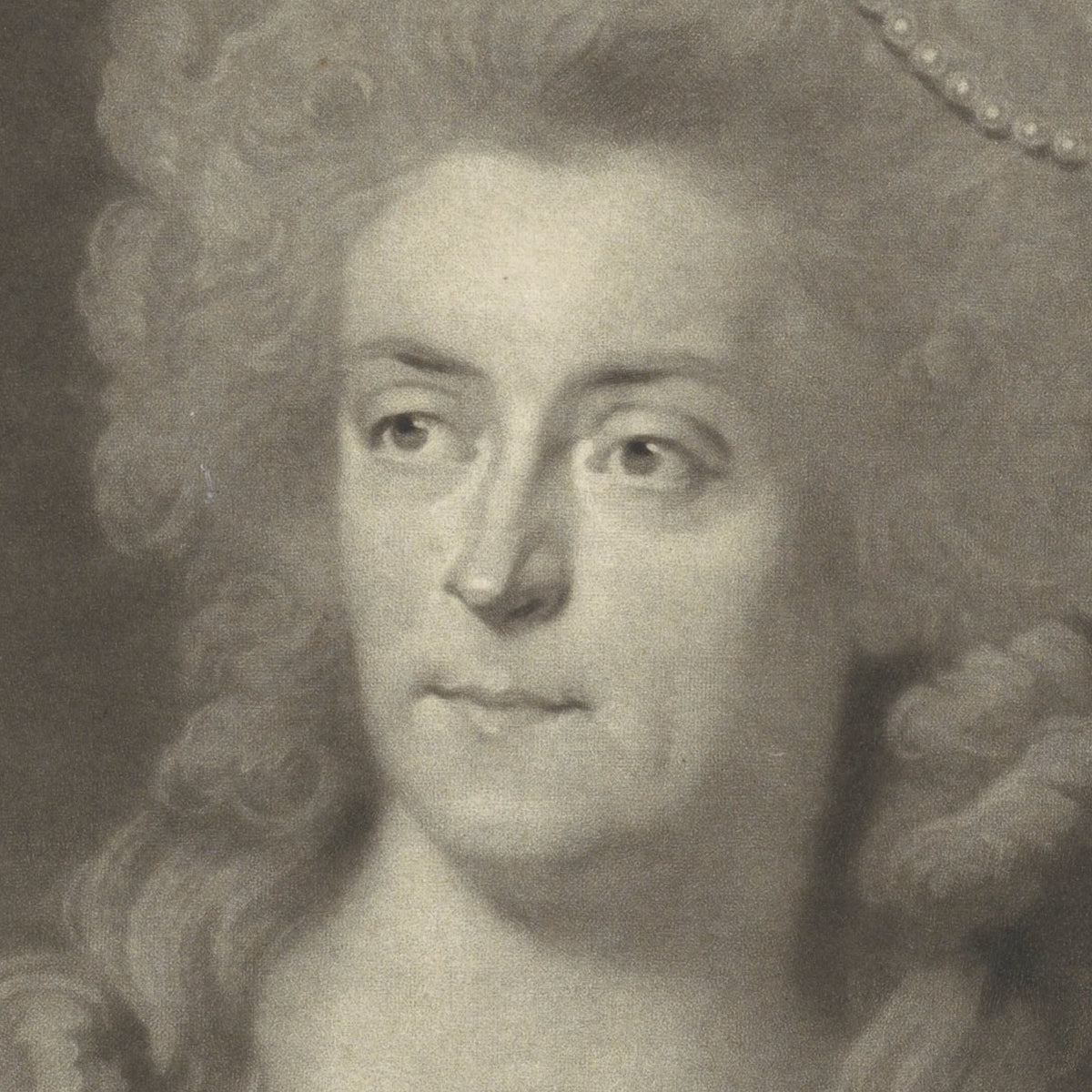Portret van Wilhelmina van Pruisen - Charles Howard Hodges - Artwork detail