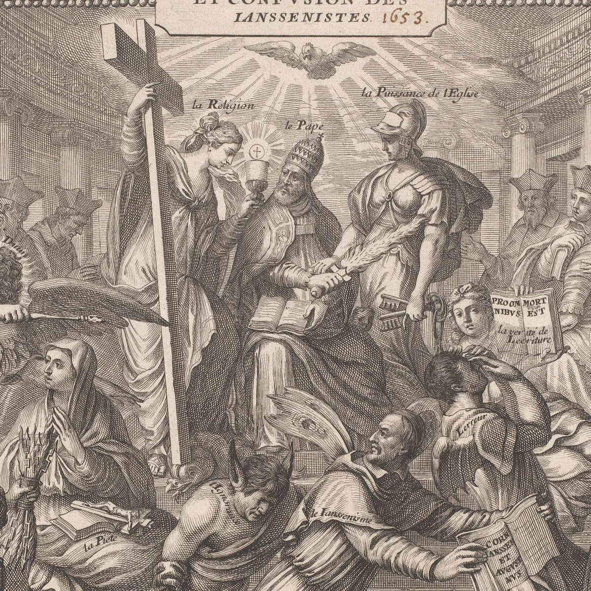 La Déroute et Confusion des Ianssenistes - Abraham Bosse - Artwork detail