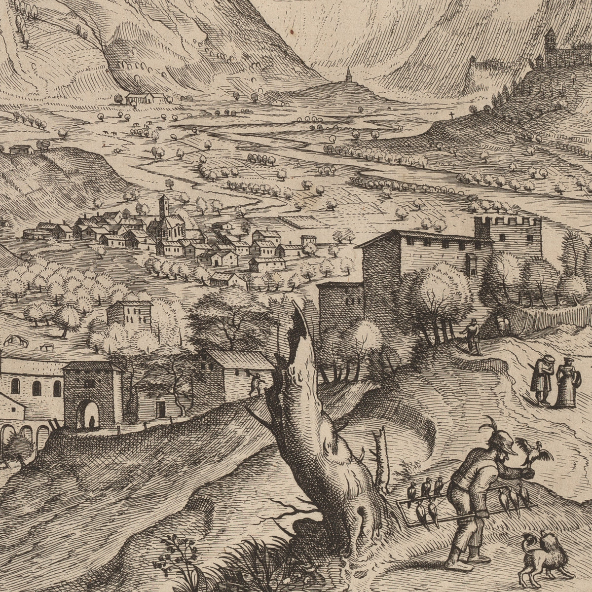 The Bird Catcher - Pieter Bruegel the Elder - Artwork detail