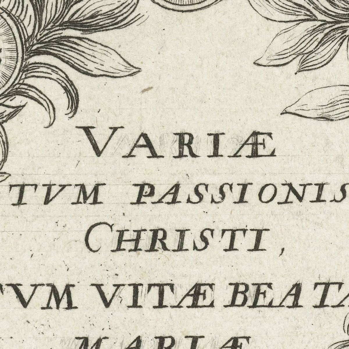 Title Page for Scenes from the Passion and the Life of the Virgin - Abraham Bosse - Artwork detail