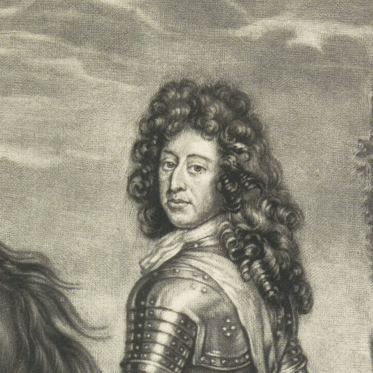Equestrian Portrait of William III, Prince of Orange - Arnoud van Halen - Artwork detail