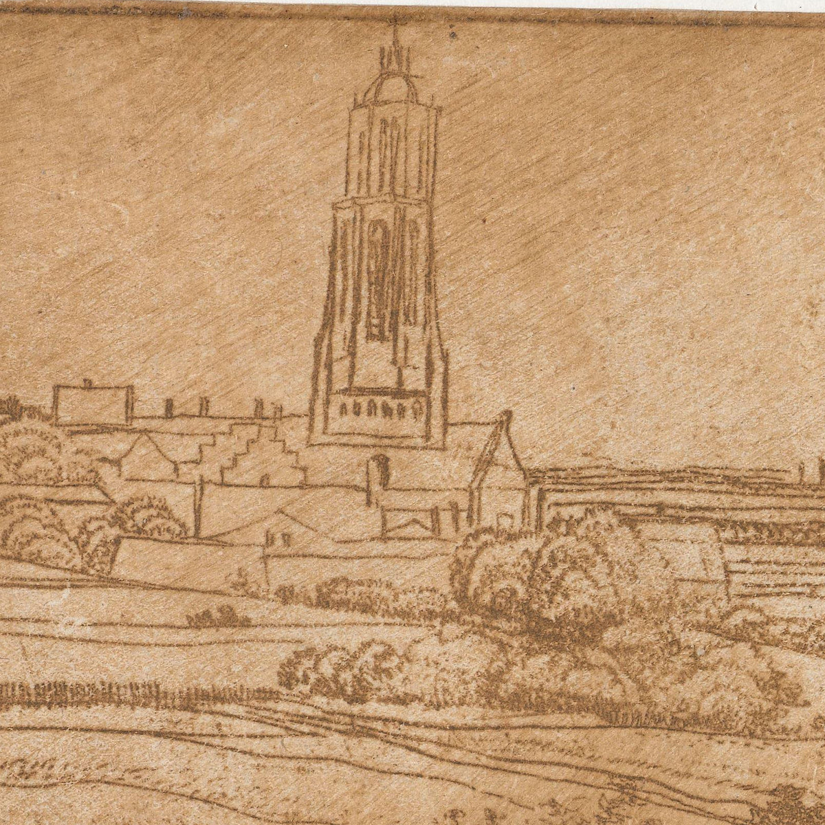 Gezicht op Rhenen - Jan Ruyscher - Artwork detail