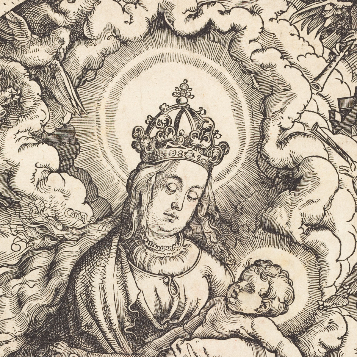 Madonna and Child with a Donor - Hans Baldung Grien - Artwork detail