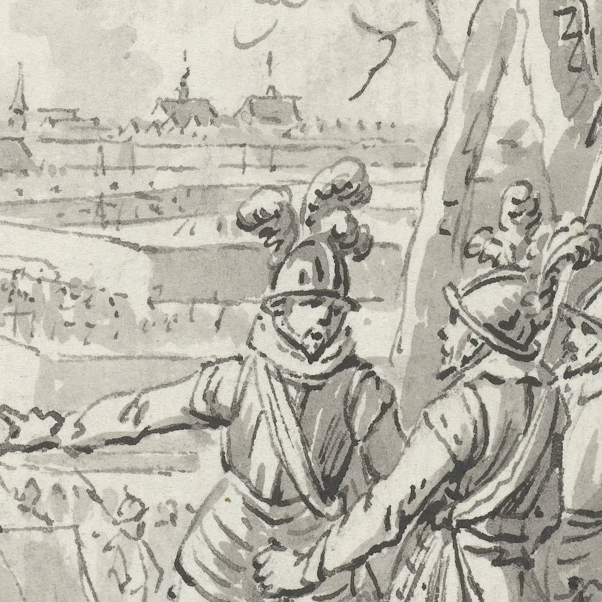 Prins Maurits in het leger voor Geertruidenberg, 1593 - Jacobus Buys - Artwork detail